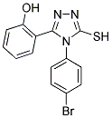 2-[4-(4-BROMO-PHENYL)-5-MERCAPTO-4H-[1,2,4]TRIAZOL-3-YL]-PHENOL Struktur