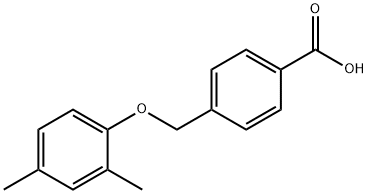 4-(2,4-DIMETHYL-PHENOXYMETHYL)-BENZOIC ACID Struktur