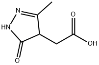 (3-METHYL-5-OXO-4,5-DIHYDRO-1H-PYRAZOL-4-YL)-ACETIC ACID Struktur