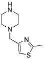 1-(2-METHYL-THIAZOL-4-YLMETHYL)-PIPERAZINE Struktur