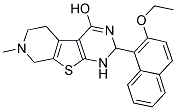 7-METHYL-2-(2-ETHOXY-1-NAPHTHYL)-1,2,5,6,7,8-HEXAHYDROPYRIDO[4',3':4,5]THIENO[2,3-D]PYRIMIDIN-4-OL Struktur