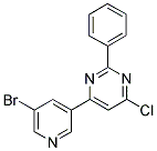 4-(5-BROMOPYRIDIN-3-YL)-6-CHLORO-2-PHENYLPYRIMIDINE Struktur