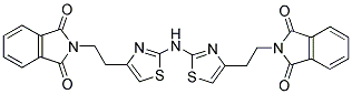 2-(2-[2-((4-[2-(1,3-DIOXO-1,3-DIHYDRO-2H-ISOINDOL-2-YL)ETHYL]-1,3-THIAZOL-2-YL)AMINO)-1,3-THIAZOL-4-YL]ETHYL)-1H-ISOINDOLE-1,3(2H)-DIONE Struktur