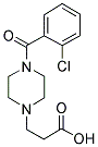 3-[4-(2-CHLORO-BENZOYL)-PIPERAZIN-1-YL]-PROPIONIC ACID Struktur