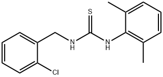 1-(2,6-DIMETHYLPHENYL)-3-((2-CHLOROPHENYL)METHYL)THIOUREA Struktur