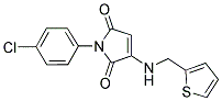 1-(4-CHLOROPHENYL)-3-[(THIEN-2-YLMETHYL)AMINO]-1H-PYRROLE-2,5-DIONE Struktur