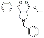 4-BENZOYL-1-BENZYL-PYRROLIDINE-3-CARBOXYLIC ACID ETHYL ESTER Struktur