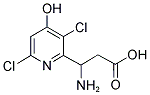 3-AMINO-3-(3,6-DICHLORO-4-HYDROXY-PYRIDIN-2-YL)-PROPIONIC ACID Struktur