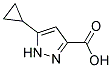 5-CYCLOPROPYL-1H-PYRAZOLE-3-CARBOXYLIC ACID Struktur