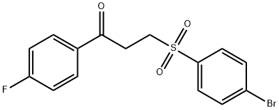 3-[(4-BROMOPHENYL)SULFONYL]-1-(4-FLUOROPHENYL)-1-PROPANONE Struktur