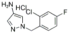 1-(2-CHLORO-4-FLUORO-BENZYL)-1H-PYRAZOL-4-YLAMINE HYDROCHLORIDE Struktur