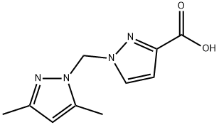 1-(3,5-DIMETHYL-PYRAZOL-1-YLMETHYL)-1 H-PYRAZOLE-3-CARBOXYLIC ACID Struktur