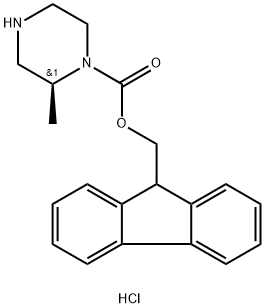 (S)-1-FMOC-2-METHYL-PIPERAZINE HYDROCHLORIDE Struktur