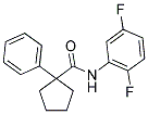 N-(2,5-DIFLUOROPHENYL)(PHENYLCYCLOPENTYL)FORMAMIDE Struktur