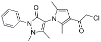 4-[3-(2-CHLORO-ACETYL)-2,5-DIMETHYL-PYRROL-1-YL]-1,5-DIMETHYL-2-PHENYL-1,2-DIHYDRO-PYRAZOL-3-ONE Struktur