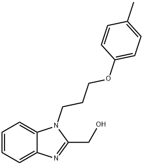 (1-[3-(4-METHYLPHENOXY)PROPYL]-1H-BENZIMIDAZOL-2-YL)METHANOL Struktur