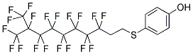 4-(1H,1H,2H,2H-PERFLUORO-9-METHYLDECYL-1-THIO)-PHENOL Struktur