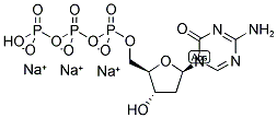 5-AZA-2'-DEOXY-CYTIDINE-5'-TRIPHOSPHATE, SODIUM SALT Struktur