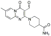 1-(3-FORMYL-7-METHYL-4-OXO-4H-PYRIDO[1,2-A]PYRIMIDIN-2-YL)-PIPERIDINE-4-CARBOXYLIC ACID AMIDE Struktur