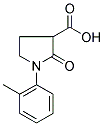 2-OXO-1-O-TOLYLPYRROLIDINE-3-CARBOXYLIC ACID Struktur