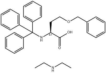 N-ALPHA-TRITYL-O-BENZYL-L-HOMOSERINE DIETHYLAMINE Struktur