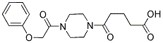 5-OXO-5-[4-(PHENOXYACETYL)PIPERAZIN-1-YL]PENTANOIC ACID Struktur