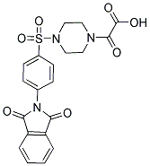 (4-([4-(1,3-DIOXO-1,3-DIHYDRO-2H-ISOINDOL-2-YL)PHENYL]SULFONYL)PIPERAZIN-1-YL)(OXO)ACETIC ACID Struktur