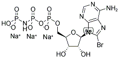 8-BROMO-ADENOSINE-5'-[(BETA,GAMMA)-IMIDO]TRIPHOSPHATE, SODIUM SALT Struktur