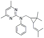 N,N-(4,6-DIMETHYLPYRIMIDIN-2-YL)-(CHRYSANTHEMYL)-ANILINE Struktur