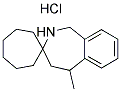 5-METHYL-1,2,4,5-TETRAHYDROSPIRO[2-BENZAZEPINE-3,1'-CYCLOHEPTANE] HYDROCHLORIDE Struktur