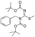 N,N'-BIS(TERT-BUTOXYCARBONYL)-N-BENZYL-S-METHYL-ISOTHIOUREA Struktur