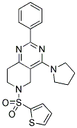 2-PHENYL-4-PYRROLIDIN-1-YL-6-(THIOPHENE-2-SULFONYL)-5,6,7,8-TETRAHYDRO-PYRIDO[4,3-D]PYRIMIDINE Struktur