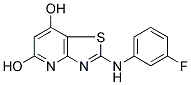 2-(3-FLUOROPHENYLAMINO)THIAZOLO[4,5-B]PYRIDINE-5,7-DIOL Struktur