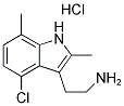 2-(4-CHLORO-2,7-DIMETHYL-1H-INDOL-3-YL)ETHANAMINE HYDROCHLORIDE Struktur