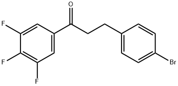 3-(4-BROMOPHENYL)-3',4',5'-TRIFLUOROPROPIOPHENONE Struktur