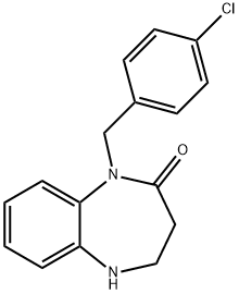 1-(4-CHLOROBENZYL)-1,3,4,5-TETRAHYDRO-2H-1,5-BENZODIAZEPIN-2-ONE Struktur