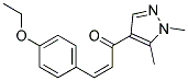 1-(1,5-DIMETHYL-1 H-PYRAZOL-4-YL)-3-(4-ETHOXY-PHENYL)-PROPENONE Struktur