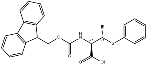 FMOC-(2R,3S)-2-AMINO-3-(PHENYLTHIO)BUTANOIC ACID Struktur