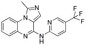 1-METHYL-N-[5-(TRIFLUOROMETHYL)PYRIDIN-2-YL]IMIDAZO[1,5-A]QUINOXALIN-4-AMINE Struktur