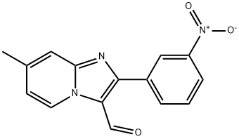 7-METHYL-2-(3-NITRO-PHENYL)-IMIDAZO[1,2-A]PYRIDINE-3-CARBALDEHYDE Struktur