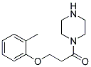 1-PIPERAZIN-1-YL-3-O-TOLYLOXY-PROPAN-1-ONE Struktur