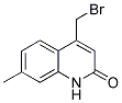 4-BROMOMETHYL-7-METHYL-1H-QUINOLIN-2-ONE Struktur