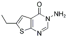 3-AMINO-6-ETHYL-3H-THIENO[2,3-D]PYRIMIDIN-4-ONE Struktur