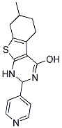 7-METHYL-2-PYRIDIN-4-YL-1,2,5,6,7,8-HEXAHYDRO[1]BENZOTHIENO[2,3-D]PYRIMIDIN-4-OL Struktur