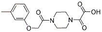 (4-[(3-METHYLPHENOXY)ACETYL]PIPERAZIN-1-YL)(OXO)ACETIC ACID Struktur