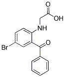 (2-BENZOYL-4-BROMO-PHENYLAMINO)-ACETIC ACID Struktur