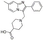 1-(7-METHYL-2-PHENYL-IMIDAZO[1,2-A]PYRIDIN-3-YLMETHYL)-PIPERIDINE-4-CARBOXYLIC ACID Struktur