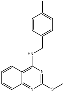 N-(4-METHYLBENZYL)-2-(METHYLSULFANYL)-4-QUINAZOLINAMINE Struktur