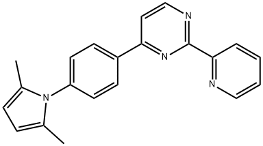 4-[4-(2,5-DIMETHYL-1H-PYRROL-1-YL)PHENYL]-2-(2-PYRIDINYL)PYRIMIDINE Struktur