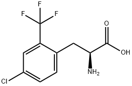 4-CHLORO-2-(TRIFLUOROMETHYL)-DL-PHENYLALANINE Struktur